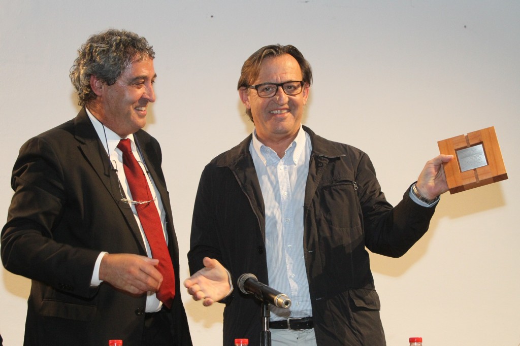 Francesc Xavier Bellvehí, alcalde de Viladrau, i Josep M. Vila d'Abadal, president de l'AMI