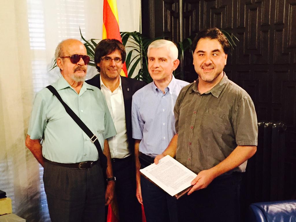 Els responsables de Cecs.cat i l'AMI, a Girona