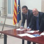 Josep M. Cervera, alcalde del Port de la Selva, i Xavi Sanllehi, alcalde de Castelló d'Empúries